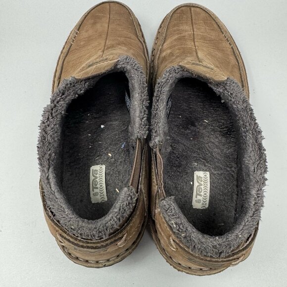 Teva Kiru Beluga Women’s Lined Slip On Clog Size 8 Brown - Picture 7 of 9